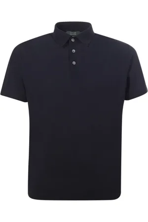ZANONE Top, Herre, Blå, L, Bomuld, Blå Polo Shirt Icecotton Slim Fit
