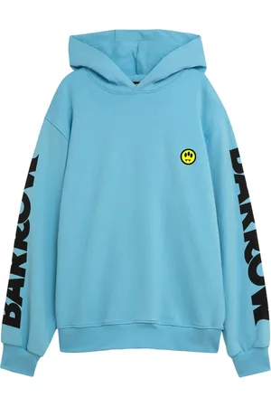 BARROW Sweathshirts & Hoodies, Herre, Blå, M, Uld, Blå Hoodie til et stilfuldt look