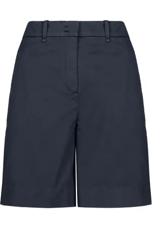 Bomboogie Shorts, Dame, Blå, L, Bomuld, Bomuldssatin bermudashorts