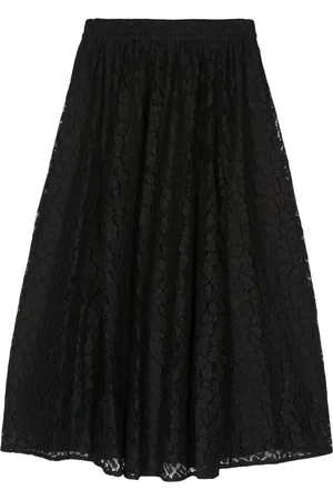 Michael Kors Nederdel, Dame, Sort, S, Polyester, Casual Cheetah Pull-On Skørt