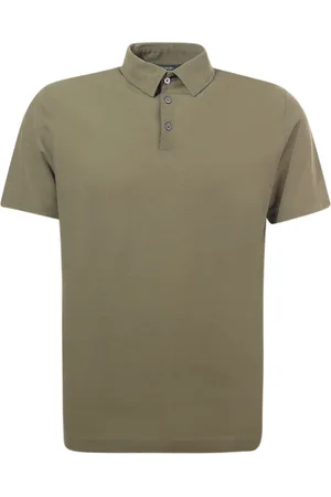 ZANONE Top, Herre, Grøn, 3XL, Bomuld, Grøn Polo Shirt Icecotton Slim Fit