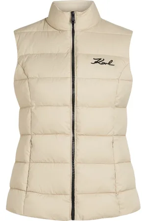 Karl Lagerfeld Jakke, Dame, , M, Polstret vest med kontrastfarvede accenter