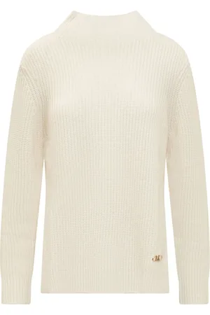 Michael Kors Strik, Dame, Hvid, M, Uld, Halskæde-Sweater