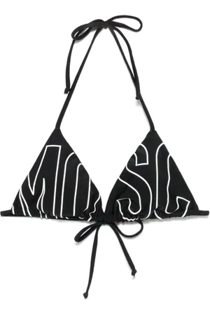 Moschino Badetøj, Dame, Sort, M, Sort havetøj med slipselukning stropper
