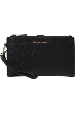 Michael Kors Tilbehør, unisex, Sort, ONE SIZE, Uld, Firkantet Hammeret Pung