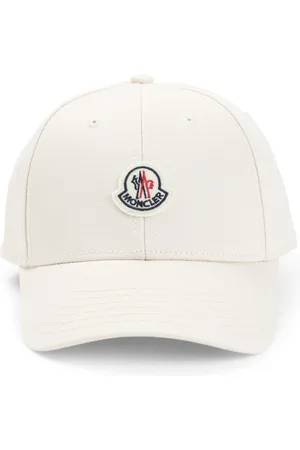 Moncler Tilbehør, Dame, Hvid, ONE SIZE, Bomuld, Elegant Nude & Neutrals Hat
