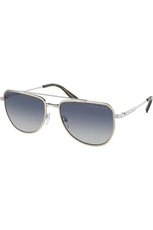 Michael Kors Tilbehør, unisex, Grå, 58 MM, Solbriller i sølvblå gradient