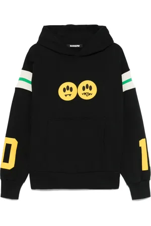 BARROW Sweathshirts & Hoodies, Herre, Sort, XS, Uld, Sort Hoodie til et stilfuldt look