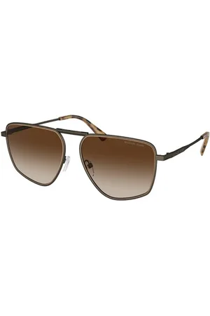 Michael Kors Tilbehør, unisex, Grå, 58 MM, Uld, Stilfulde Sølv Solbriller