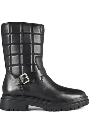 Michael Kors Sko, Dame, Sort, 41 EU, Læder, Layton Quilted Læderstøvler