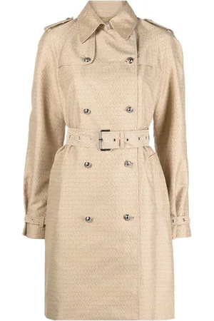 Michael Kors Frakke, Dame, Brun, XS, Uld, Eco Trenchcoat