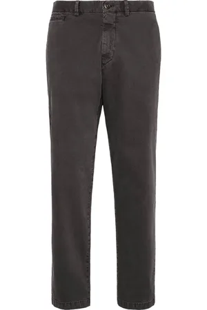 Boggi Milano Bukser, Herre, Grå, W31, Bomuld, Stretch Cotton Gabardine Bukser