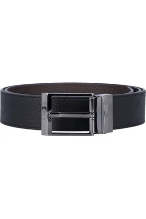Bally Tilbehør, Herre, Sort, 100 CM, Læder, Reversible Læderbælte Sort/Ebony