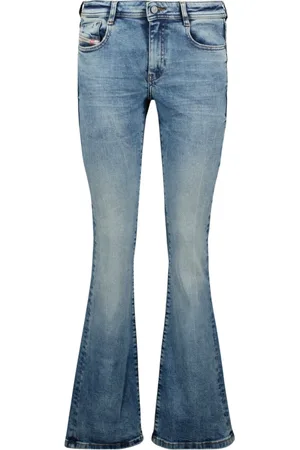 Diesel Jeans, Dame, Blå, W29 L30, Bootcut Flare Jeans 1969 Kollektion