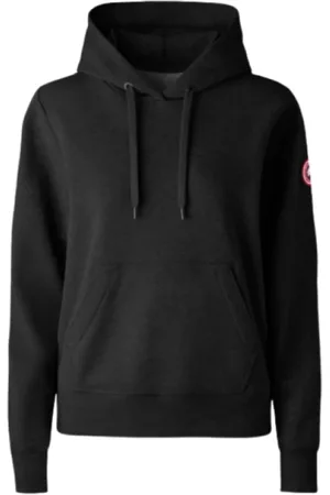 Canada Goose Sweathshirts & Hoodies, Herre, Sort, S, Bomuld, Sort Huron Hættetrøje