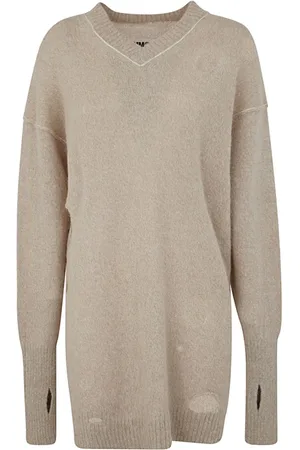 Maison Margiela Kjole, Dame, , XS, Bomuld, V-hals Mini Kjole