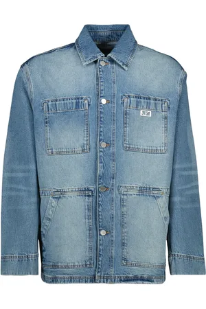 IRO Jakke, Herre, Blå, M, Denim, Klassisk Blå Denim Jakke