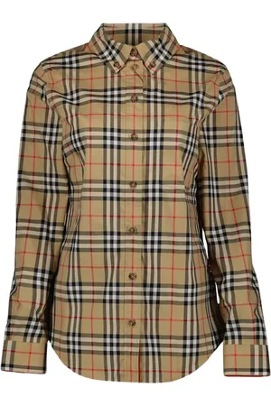 Burberry Bluser & Skjorter, Dame, , XS, Bomuld, Vintage Check Lapwing Skjorte