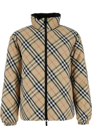 Burberry Jakke, Herre, , XL, Uld, Vendbar dunjakke med ternmønster