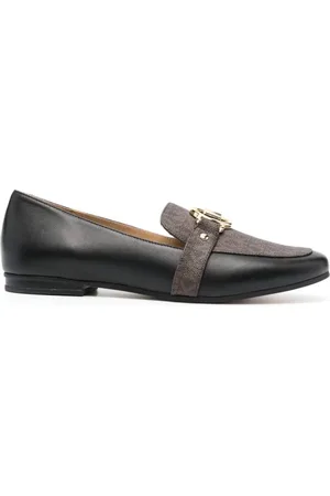 Michael Kors Sko, Dame, Brun, 39 EU, Læder, Rory Loafers i læder med logo