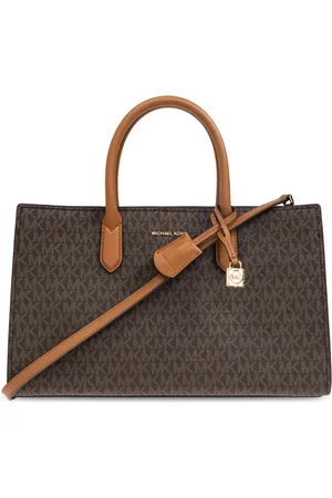 Michael Kors Taske, Dame, Brun, ONE SIZE, Uld, Scarlett Medium Signature Logo Skuldertaske