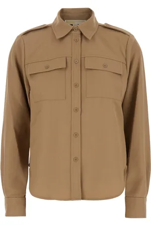Michael Kors Bluser & Skjorter, Dame, , S, Uld, Skjorte med Lommer Kvinde
