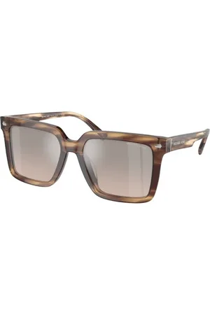 Michael Kors Tilbehør, unisex, Brun, 55 MM, Solbriller i brun og sort