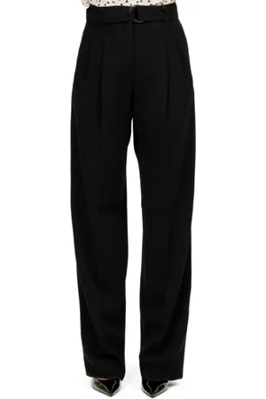Max Mara Bukser, Dame, Sort, M, Polyester, Sort Flydende Cady Bukser