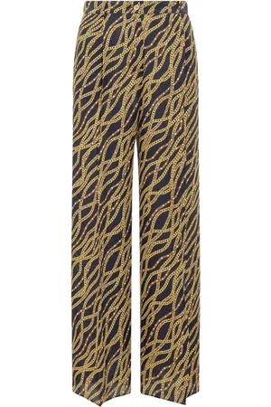 Michael Kors Bukser, Dame, Sort, 2XS, Bredde Bukser med Kædeprint
