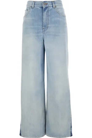 Chloé Jeans, Dame, Blå, W26, Denim, Højtaljet Lys Blå Denim Jeans