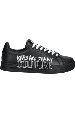 VERSACE Sko, Herre, Sort, 45 EU, Læder, Casual Sneakers - Sort Model