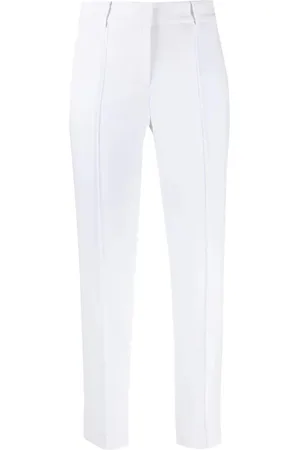 Michael Kors Bukser, Dame, Hvid, XL, Hvid Casual Slim Crop Bukser