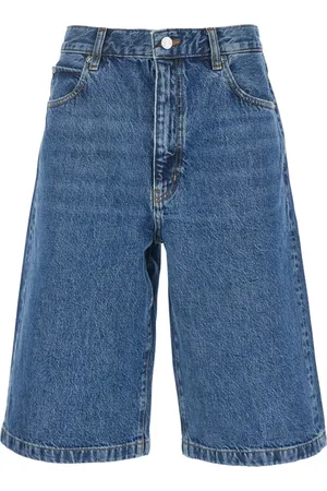 Frame Shorts, Dame, Blå, W29, Denim, Blå Denim Boy Shorts med Bælte