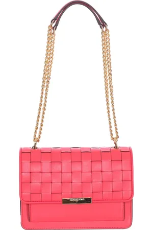 Michael Kors Taske, Dame, Lyserød, ONE SIZE, Uld, Skuldertaske med magnetlukning