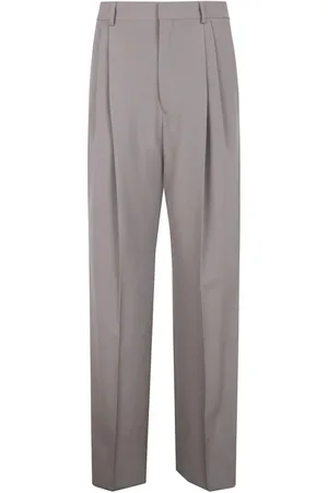 DRIES VAN NOTEN Bukser, Herre, Grå, M, Moderne Brede Benbukser