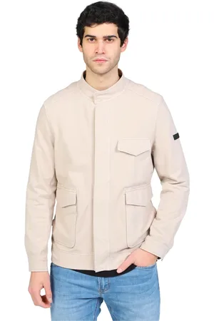 DISTRETTO 12 Jakke, Herre, , 2XL, Bikerjakke med skjult knaplukning