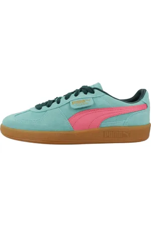 PUMA Sko, Dame, Blå, 40 1/2 EU, Uld, Stilfulde Sneakers Palermo
