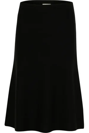 Soaked in Luxury Nederdel, Dame, Sort, XL, Feminin Sort Nederdel Slspina Stil
