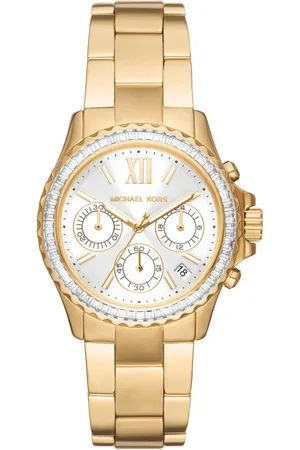 Michael Kors Tilbehør, Dame, Gul, ONE SIZE, Uld, Everest Ur Gold Quartz Ur