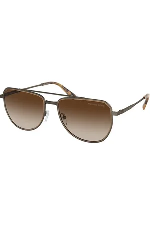 Michael Kors Tilbehør, unisex, Flerfarvet, 58 MM, Uld, Stilfulde solbriller med grå stel