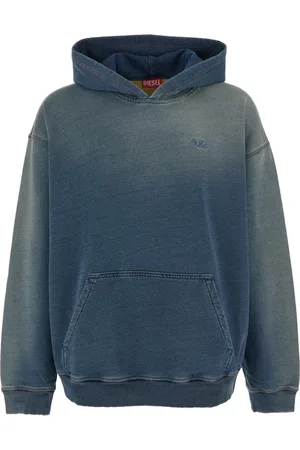 Diesel Sweathshirts & Hoodies, Herre, Blå, M, Bomuld, Blå Boxt-Hood Hoodie med D Logo
