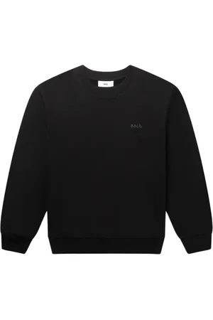 BALR. Sweathshirts & Hoodies, Herre, Sort, L, Bomuld, Logo Crewneck Sweatshirt Jet