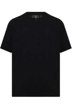 THEORY Top, Herre, Sort, S, Polyester, Rund hals T-shirt