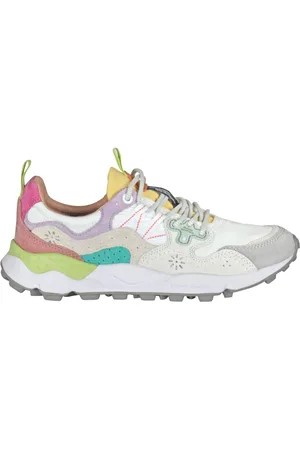 Flower Mountain Sko, Dame, Flerfarvet, 39 EU, Læder, Trekking snøresneakers i teknisk stof