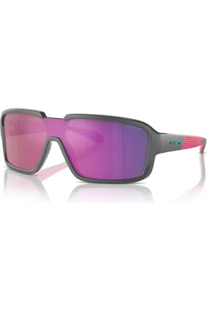 Arnette Tilbehør, Herre, Grå, 32 MM, Matte Grey/Violet Mirror Solbriller