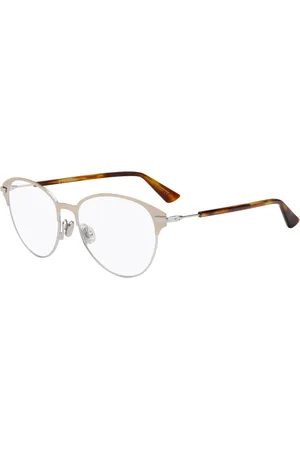 Dior Tilbehør, unisex, Grå, 53 MM, Uld, Rosaguld Sølv Brillestel