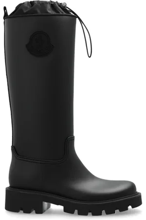 Moncler Sko, Dame, Sort, 36 EU, Uld, Kickstream Høje Regnstøvler