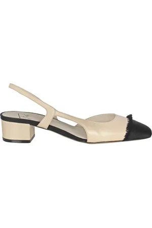 ROBERTO FESTA Sko, Dame, , 36 1/2 EU, Læder, Læder Slingback med Gros-Grain Frynser