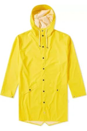 Rains Jakke, Herre, Gul, 2XS/XS, Uld, Regnjakke, Boho Stil, Gul, Oversize