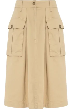 Jucca Nederdel, Dame, , S, Denim, Elegant Denim Midi Nederdel